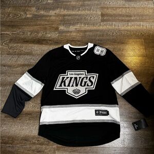 Fanatics Los Angeles Kings Black and White Hockey Jersey